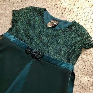 Sweet Soda Girls Size 10 Royal Green Formal Dress